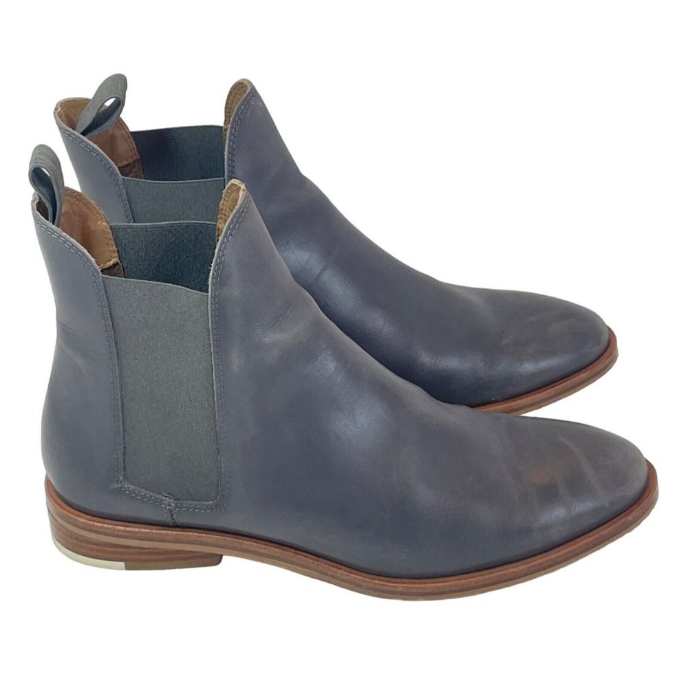Everlane The Modern Chelsea Boot Womens 8.5 Gray Italian Leather Ankle Pull On